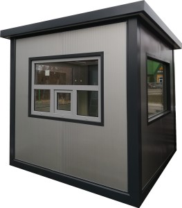STRÓŻÓWKA 260 cm x 240 cm (portiernia, budka parkingowa, stróżówka) - wariant 14