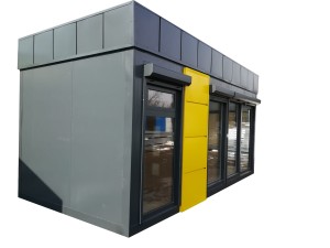 PAWILON HANDLOWO USŁUGOWY 600 cm x 300 cm (pawilon handlowy, kontener biurowy) - wariant 23