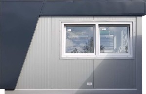 Portiernia 360 cm x 240 cm z WC  (portiernia, stróżówka, kiosk) - wariant 48