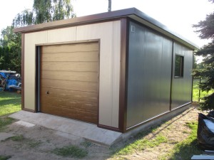 GARAŻ 400 cm x 600 cm (garaż jednostanowiskowy, garaż ocieplany) - wariant 49