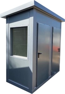 STRÓŻÓWKA 240 cm x 120 cm z pomieszczeniem dla interesantów(portiernia, budka parkingowa, stróżówka) - wariant 60