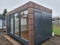 Pawilon 500 cm x 300 cm z WC (portiernia, stróżówka, kiosk) - wariant 66