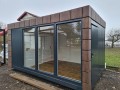 Pawilon 500 cm x 300 cm z WC (portiernia, stróżówka, kiosk) - wariant 66