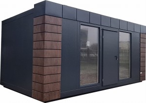 Pawilon 600 cm x 300 cm  (portiernia, stróżówka, kiosk) - wariant 67