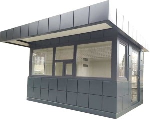Pawilon 400 cm x 300 cm z WC  (portiernia, stróżówka, kiosk) - wariant 77