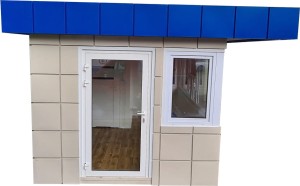 PAWILON BIUROWY 400 cm x 300 cm (pawilon handlowy, kiosk, kontener biurowy) - wariant 85