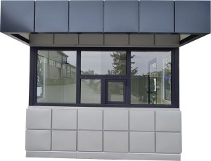 Pawilon 300 cm x 400 cm z WC  (portiernia, stróżówka, kiosk) - wariant 90