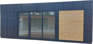 PAWILON BIUROWY, MIESZKALNY 700 cm x 300 cm z wc  (kontener handlowy, pawilon handlowy) - wariant 105