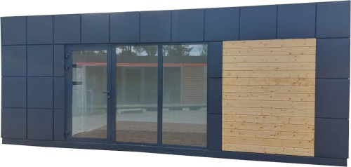 PAWILON BIUROWY, MIESZKALNY 700 cm x 300 cm z wc  (kontener handlowy, pawilon handlowy) - wariant 105