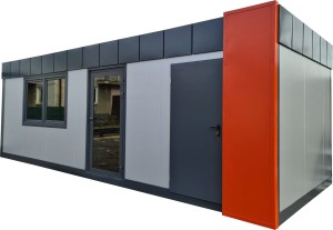 PAWILON BIUROWY, MIESZKALNY 800 cm x 300 cm  (kontener handlowy, pawilon handlowy) - wariant 107