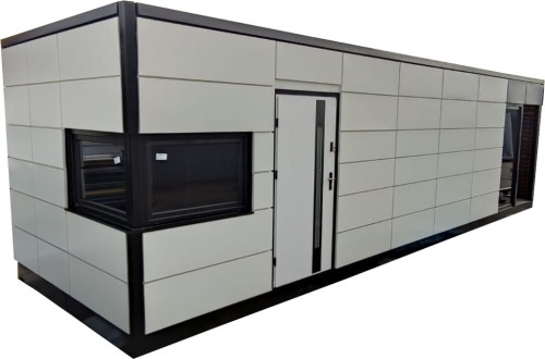 KONTENER MIESZKALNY 800 cm x 300 cm z WC (kontener socjalny, pawilon biurowy)