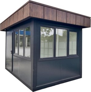 Pawilon 250 cm x 400 cm z WC  (portiernia, stróżówka, kiosk) - wariant 111